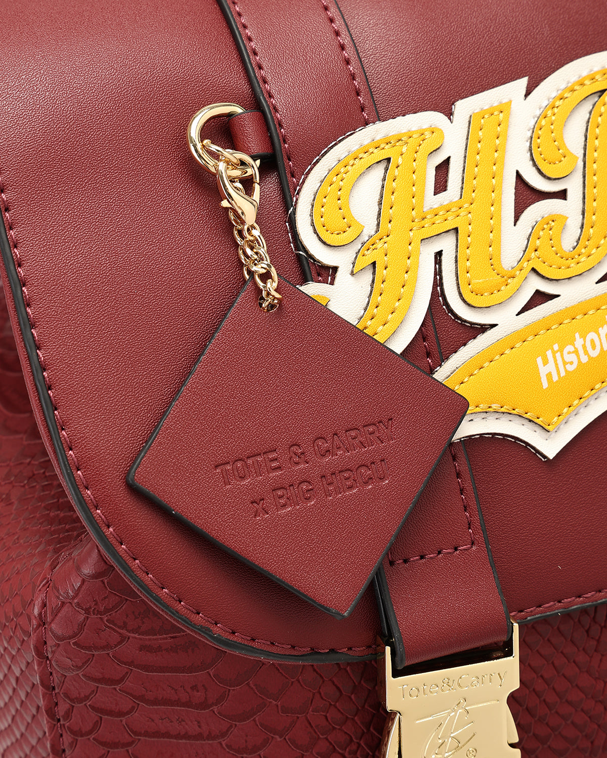 HBCU Varsity Backpack in Burgundy 06