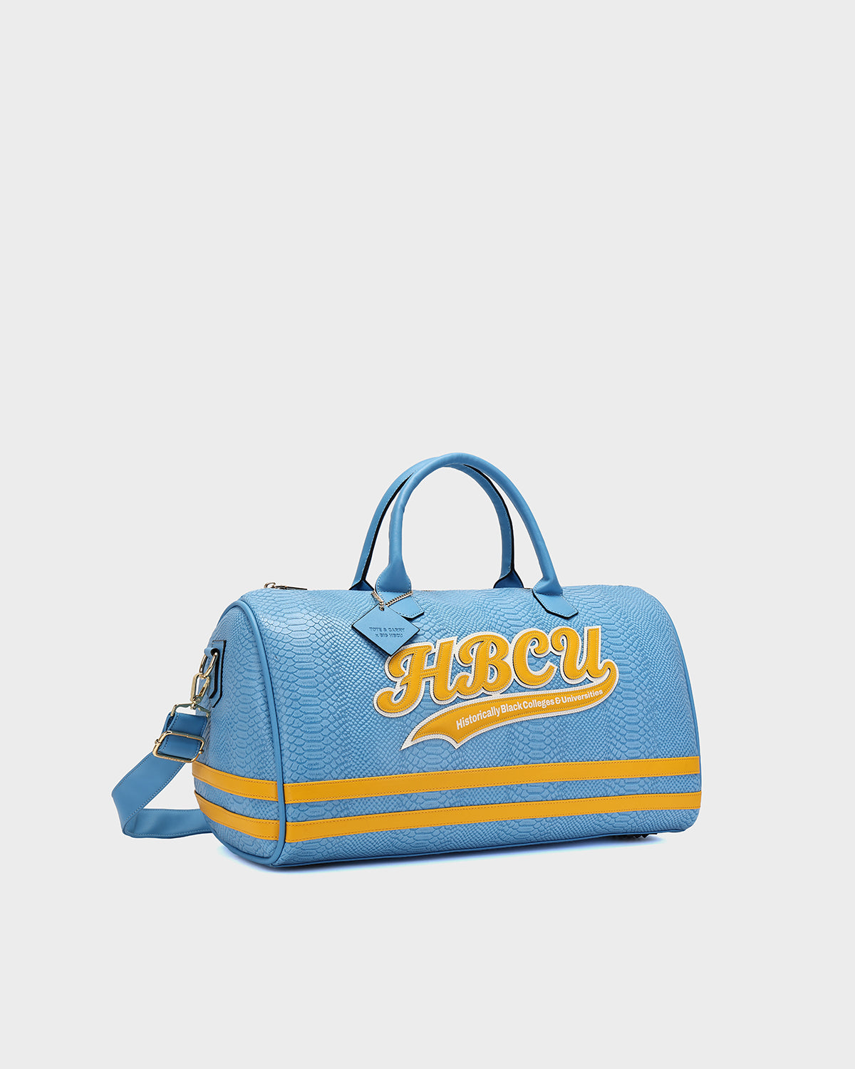 HBCU Varsity Duffle Bag in Baby Blue 04