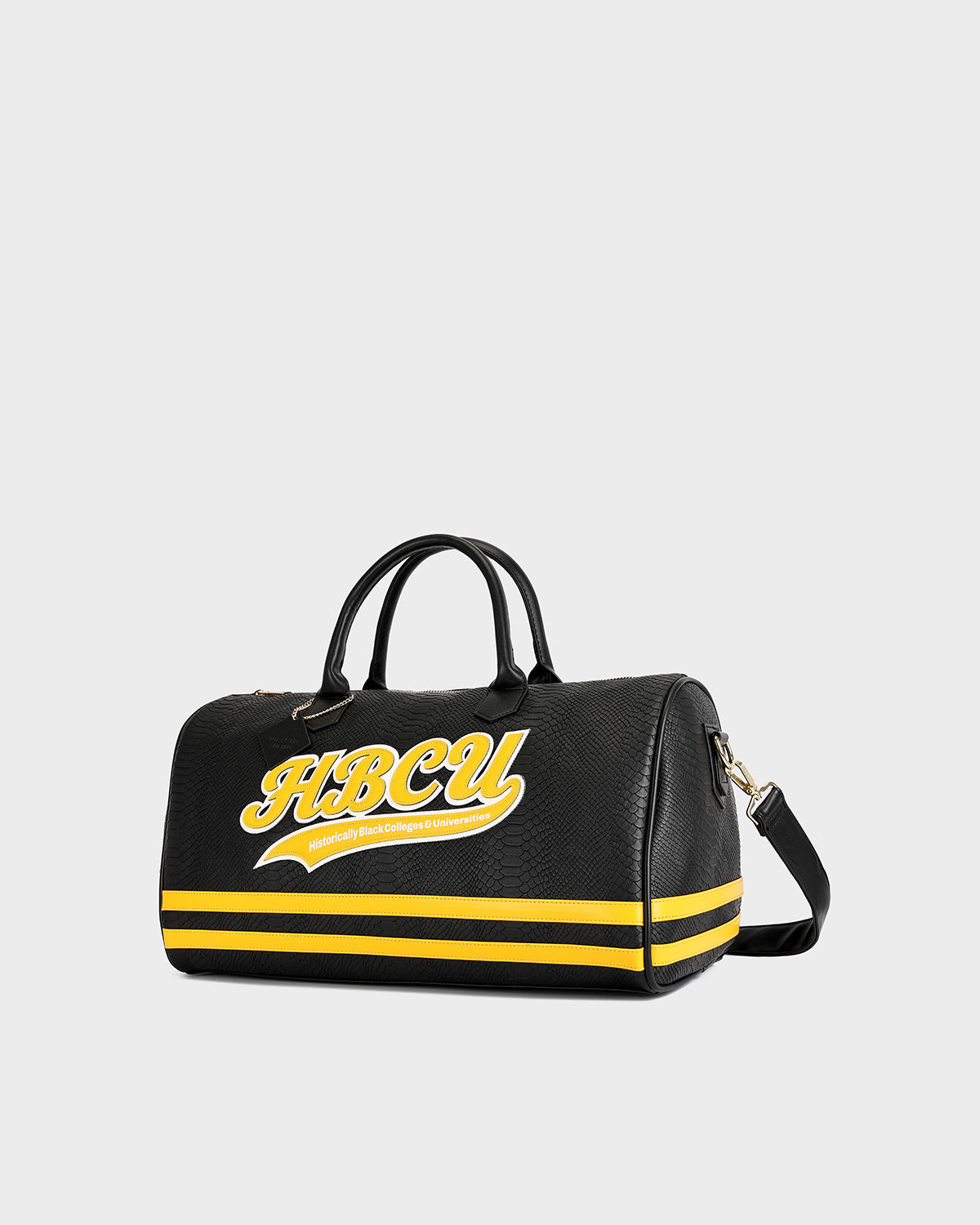 HBCU Varsity Duffle Bag in Black 03