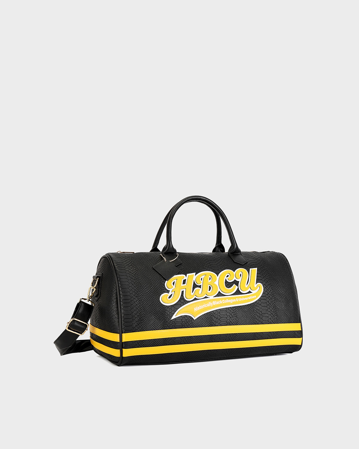 HBCU Varsity Duffle Bag in Black 04