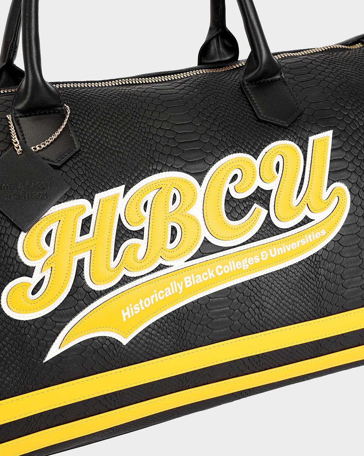 HBCU Varsity Duffle Bag in Black 05
