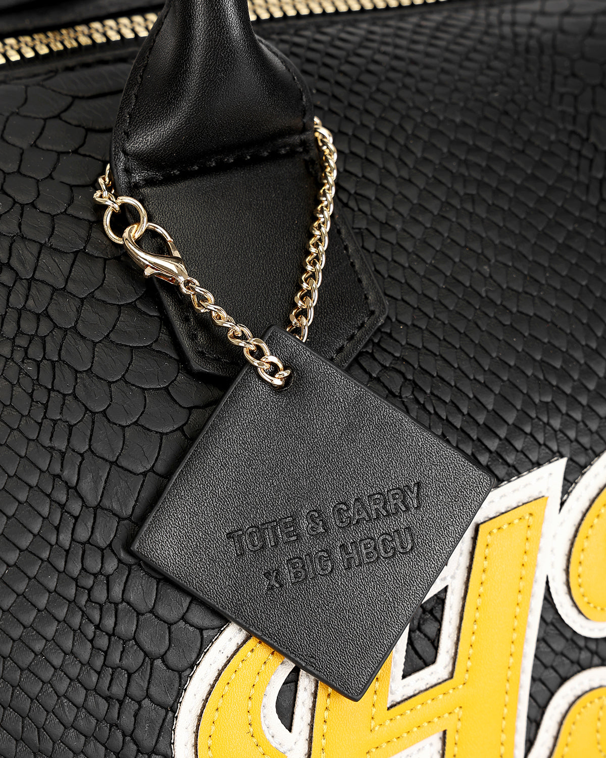 HBCU Varsity Duffle Bag in Black 06