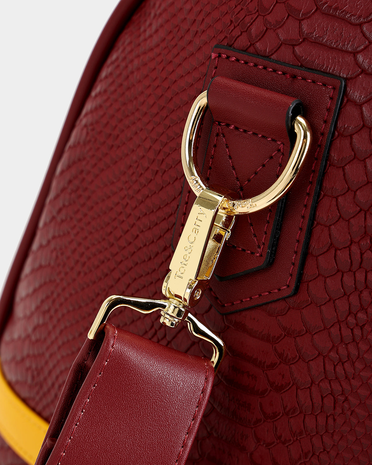 HBCU Varsity Duffle Bag in Burgundy 07
