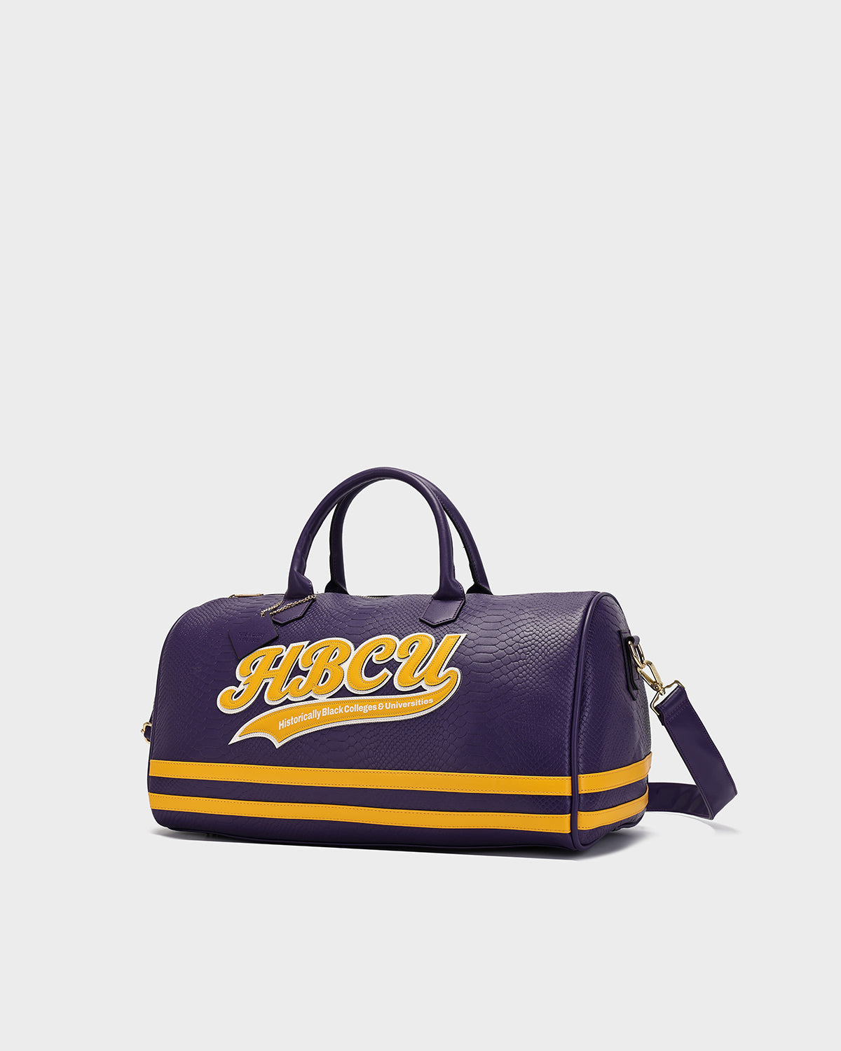HBCU Varsity Duffle Bag in Purple 03