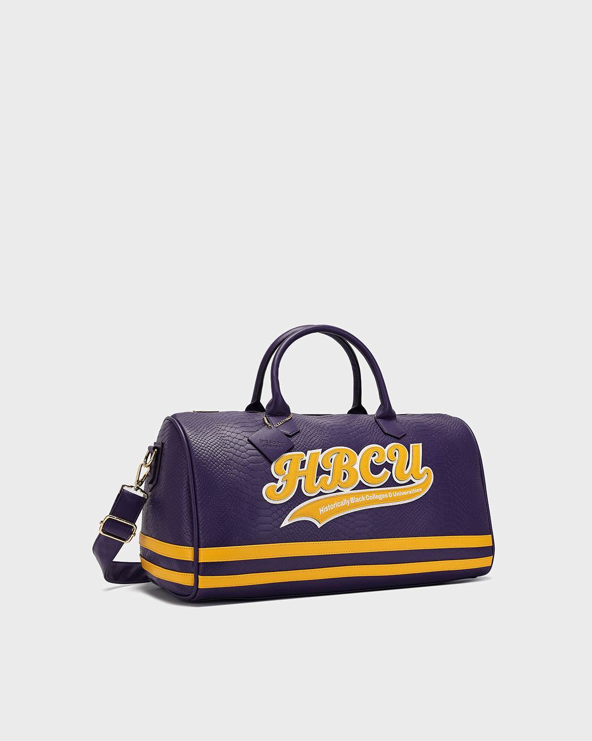 HBCU Varsity Duffle Bag in Purple 04