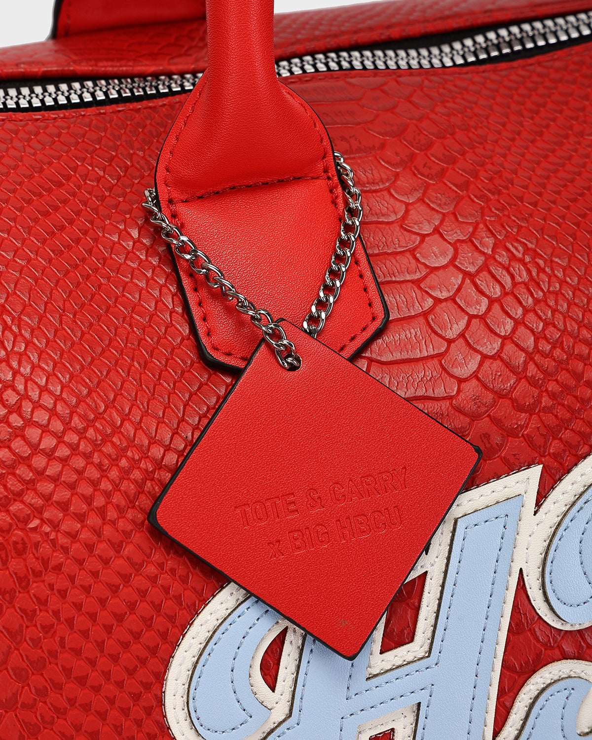 HBCU Varsity Duffle Bag in Red 06