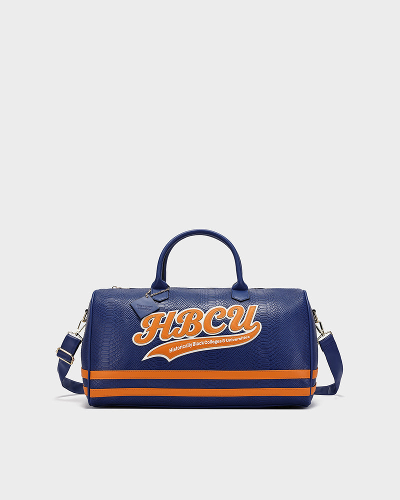 HBCU Varsity Duffle Bag in Royal Blue
