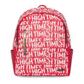 High Times Logo Print Smell Proof Backpack