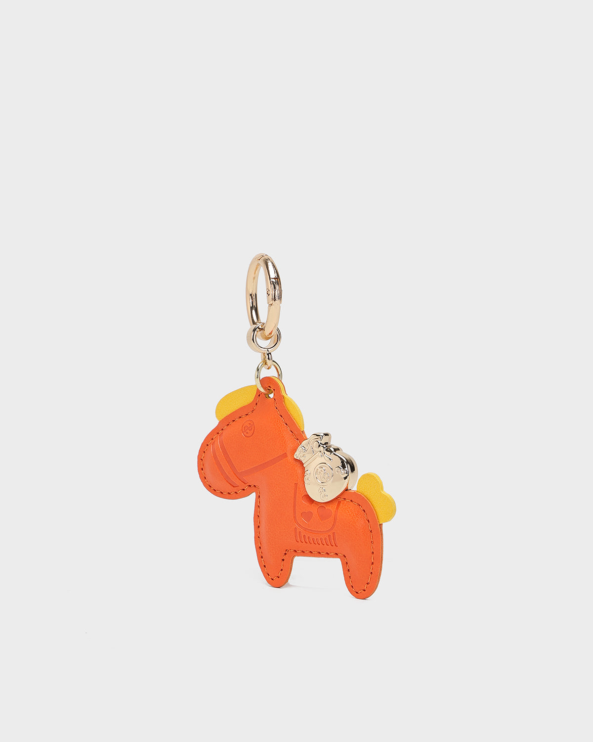 Horse Bag Charm in Orange