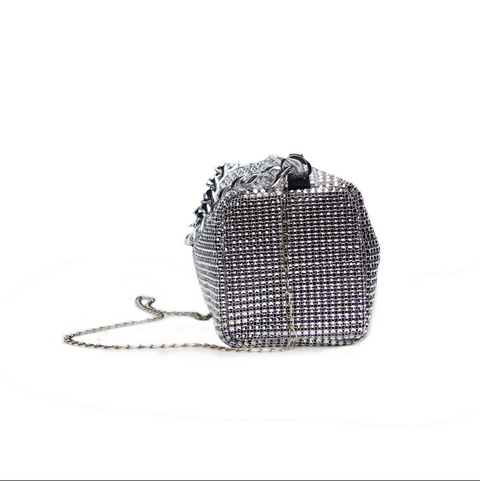 Ivy Silver Chain Reaction Evening Bag