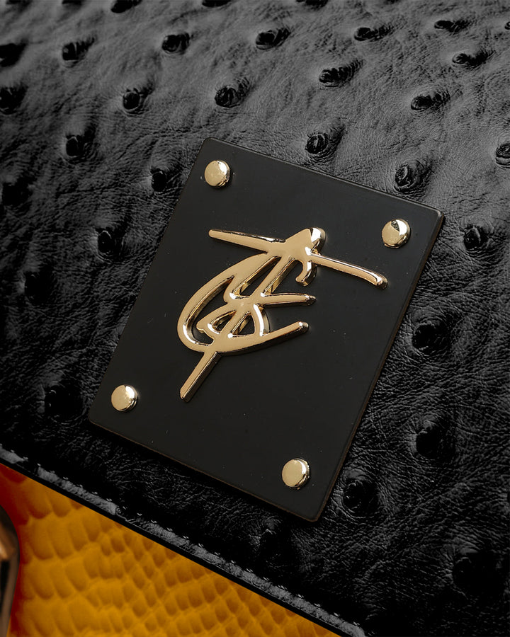 Journey Multi-Pocket Backpack in Black & Yellow