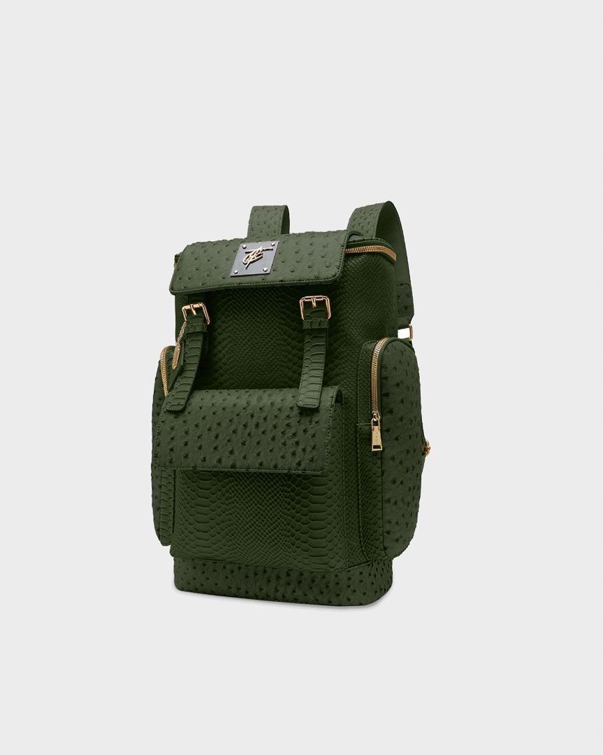 Journey Multi-Pocket Backpack in Olive