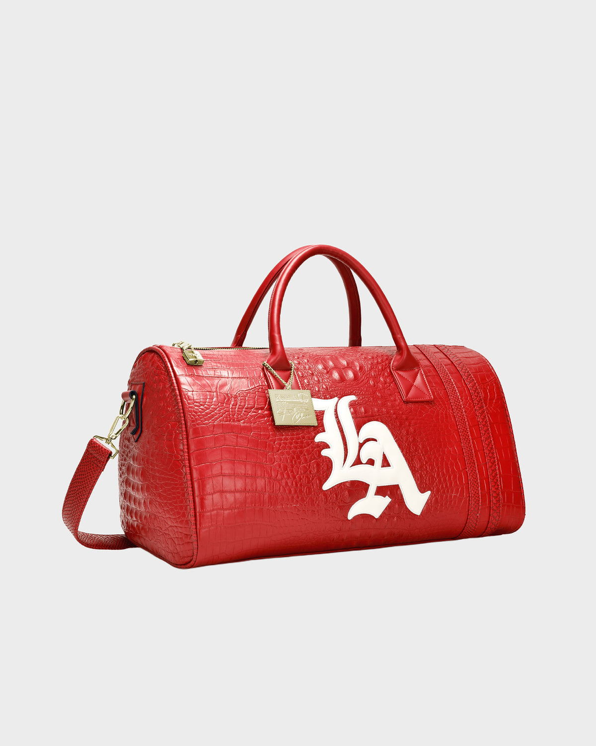 LA Staple Duffle Bag in Red