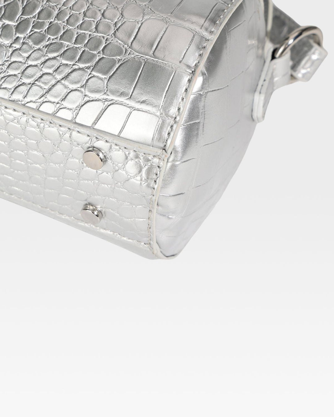 Barrel Purse in Silver
