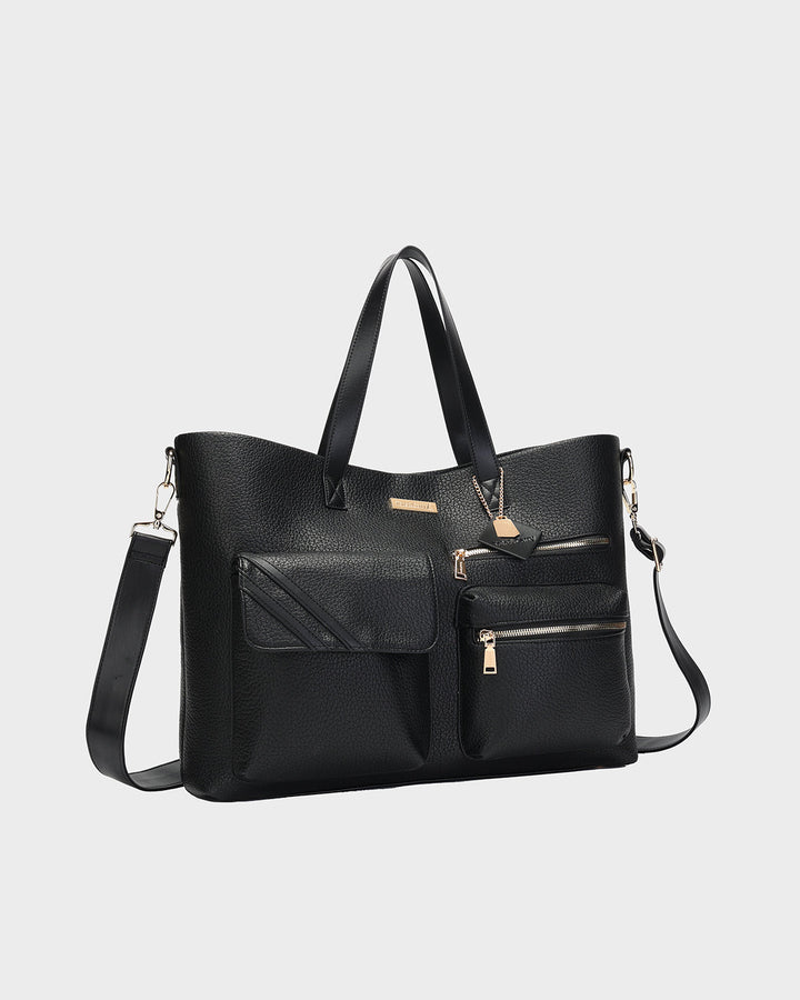 Stashly CarryAll Tote Bag in Black