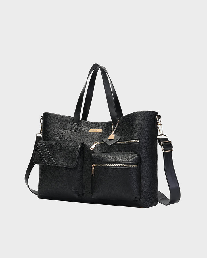Stashly CarryAll Tote Bag in Black