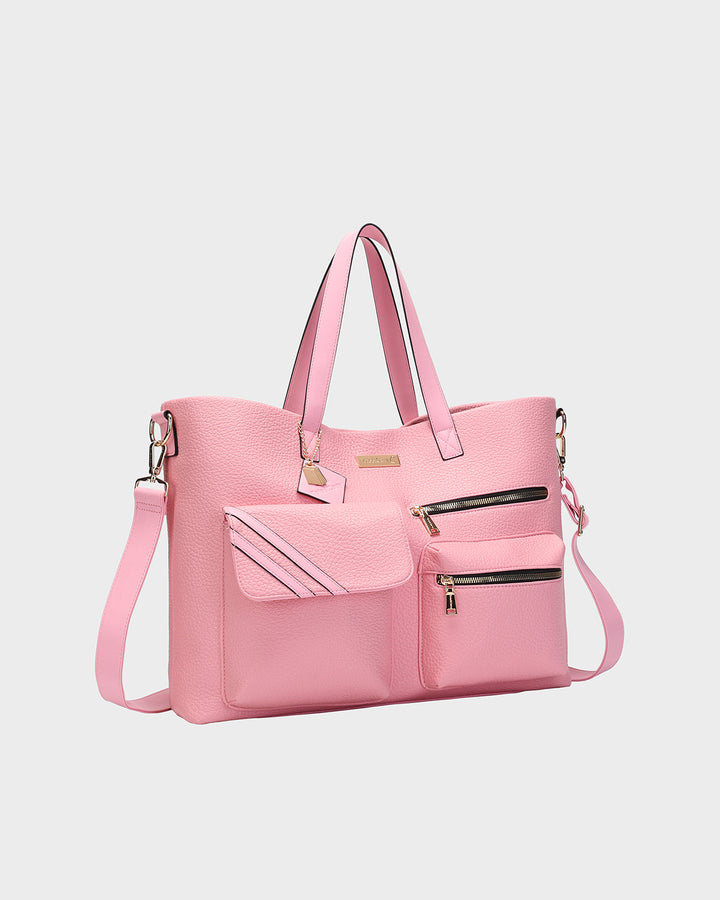 Stashly CarryAll Tote Bag in Pink