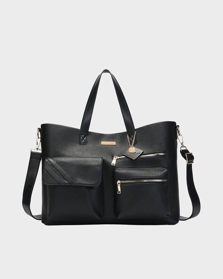 Stashly CarryAll Tote Bag in Black