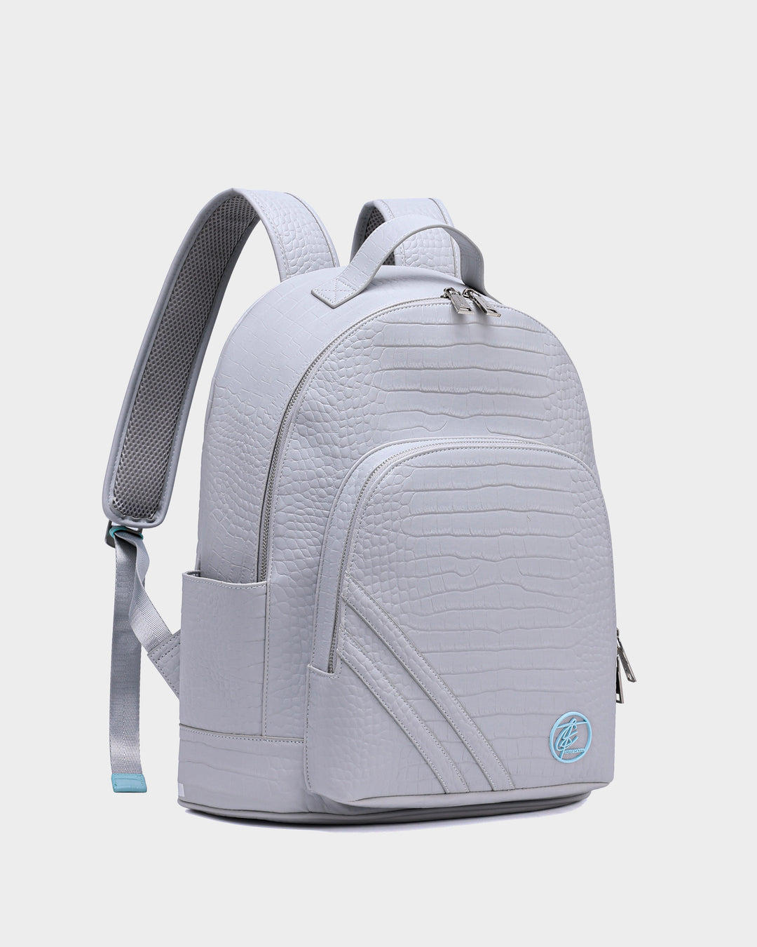 Leather Backpack in Grey