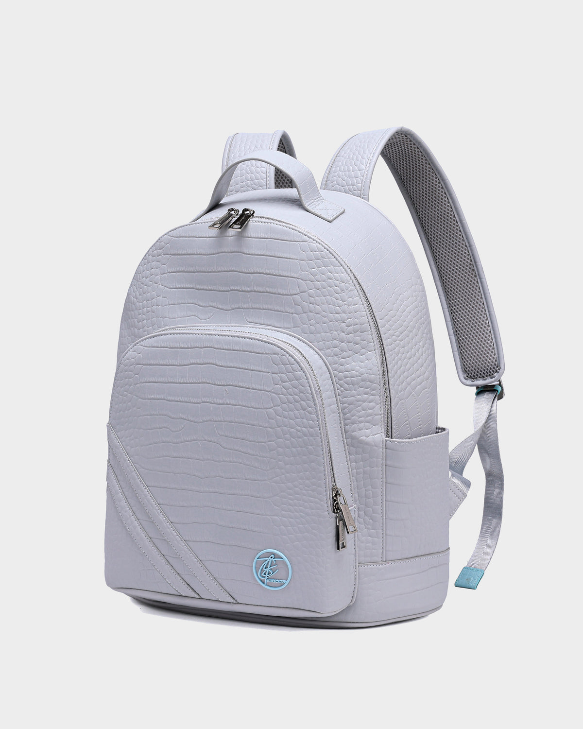 cream grey leather backpack Leather Classic Backpack in Grey – Tote&Carry