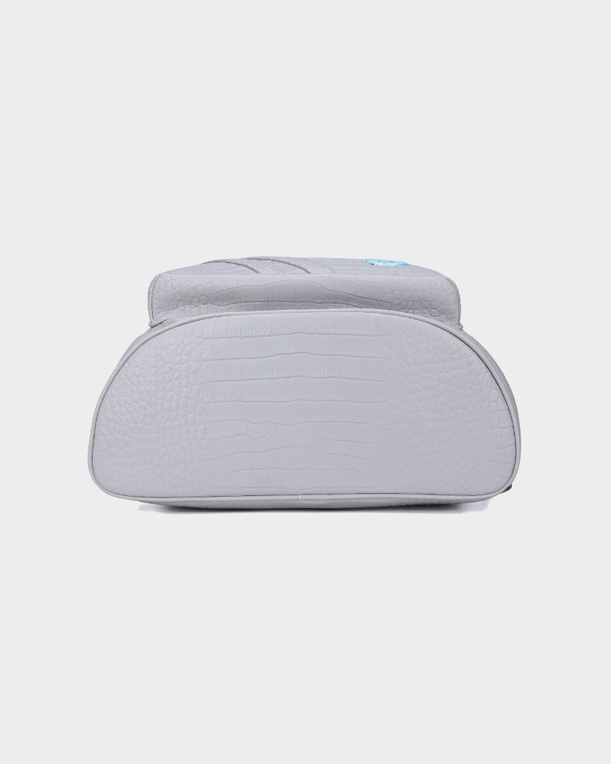 Leather Backpack in Grey