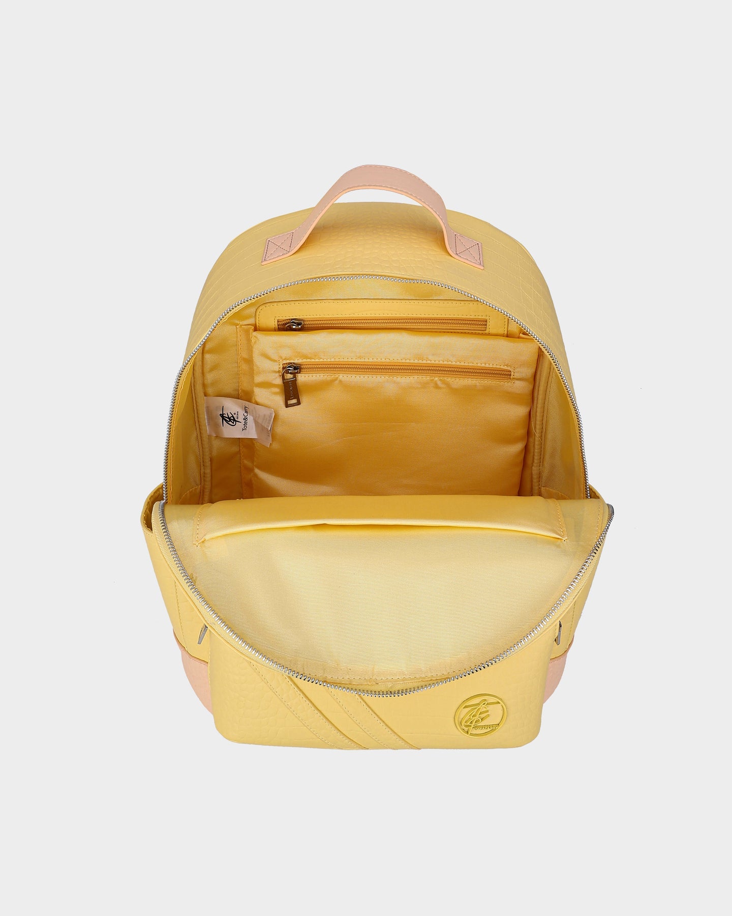 bright yellow leather backpack Leather Classic Backpack in Yellow – Tote&Carry