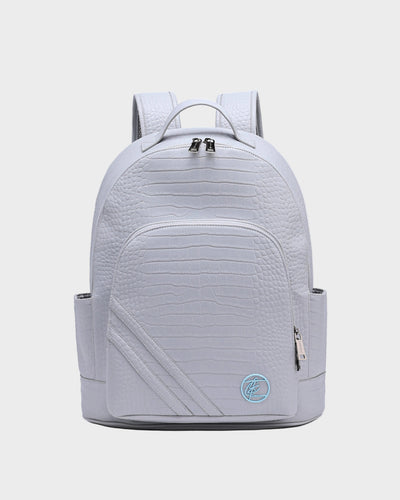 Leather Backpack in Grey
