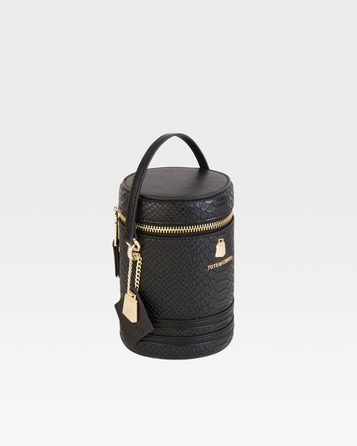 Mini Barrel Purse in Black