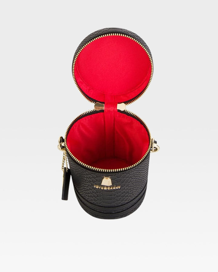 Mini Barrel Purse in Black