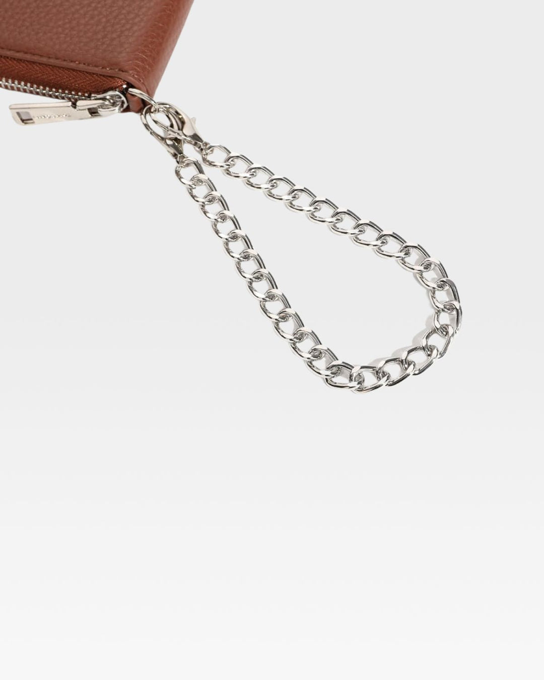 Mini Chain Wallet in Brown