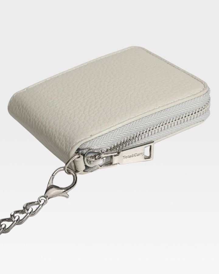 Mini Chain Wallet in Grey
