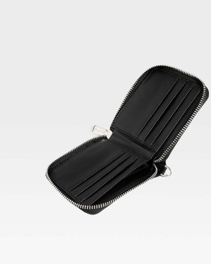 Mini Chain Wallet in Black