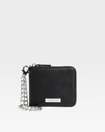 Mini Chain Wallet in Black