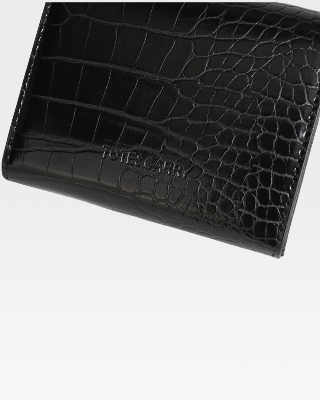 Mini Leather Wallet in Black