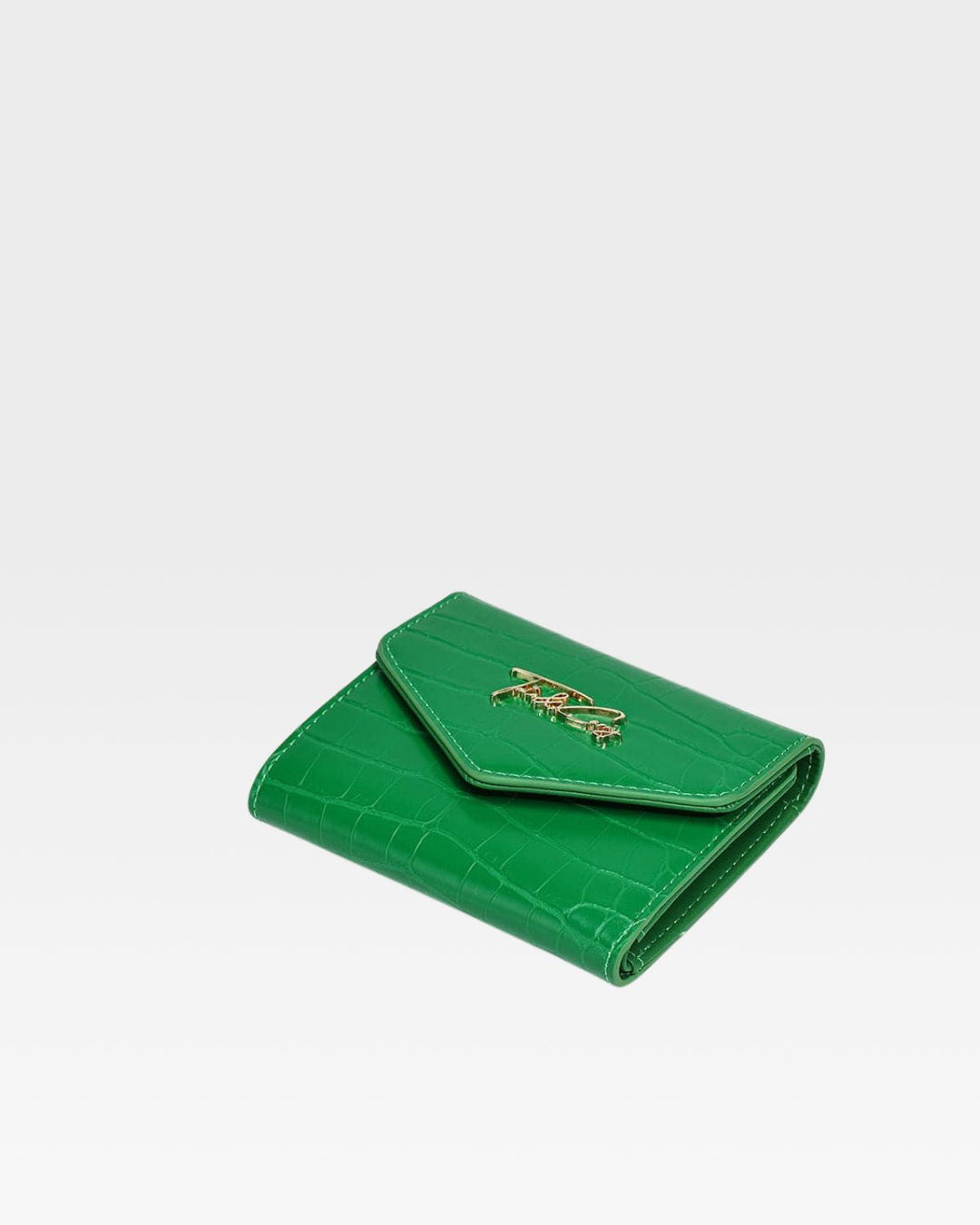 Mini Leather Wallet in Green