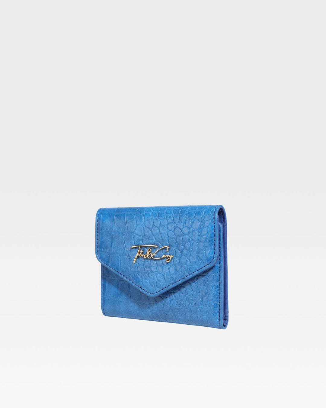 Mini Leather Wallet in Royal Blue
