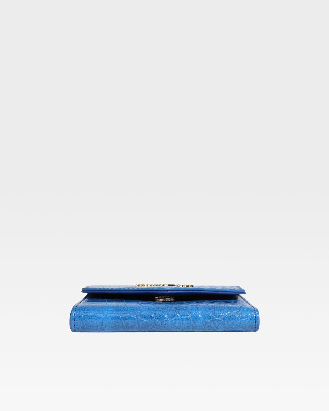 Mini Leather Wallet in Royal Blue