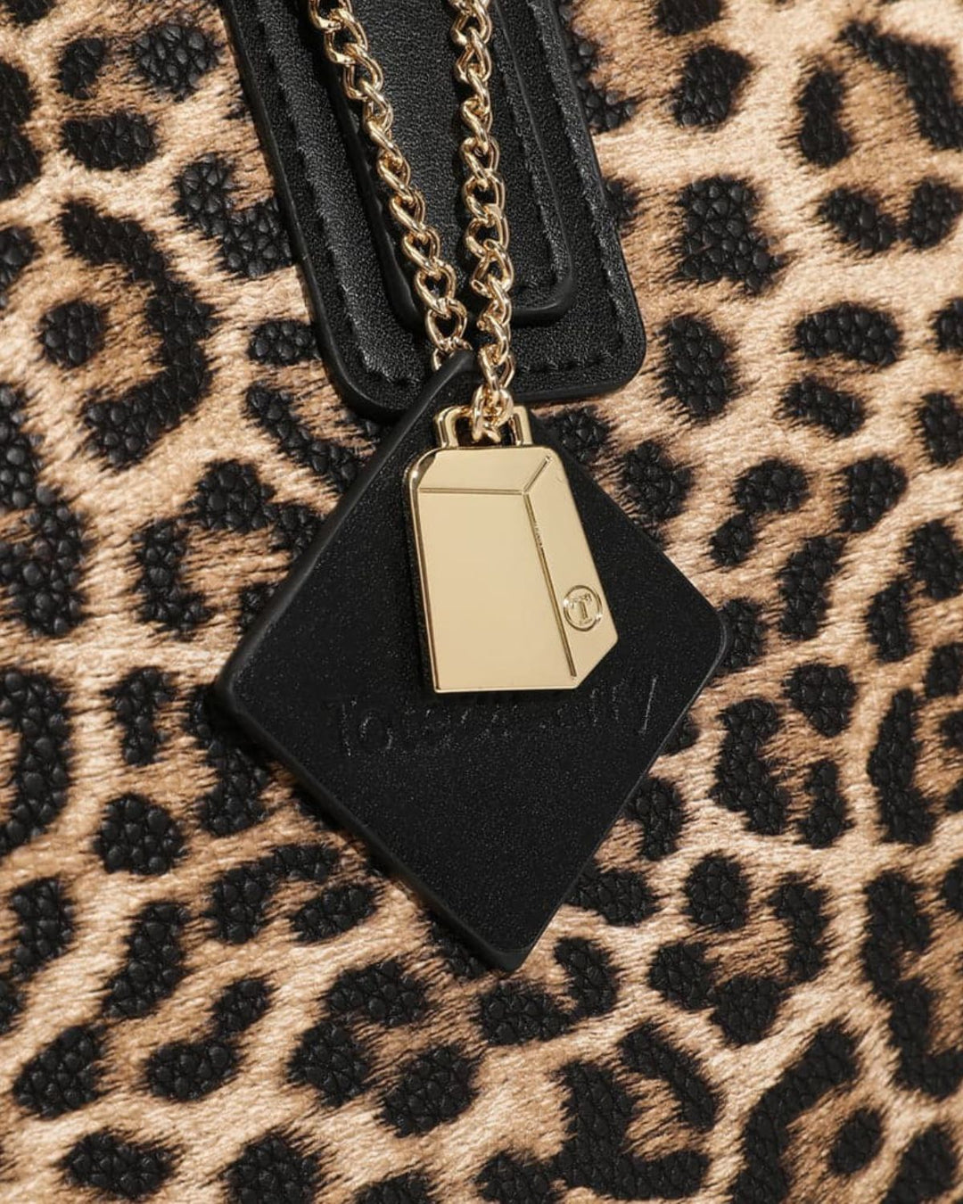 Leopard Print Tote Bag in Brown