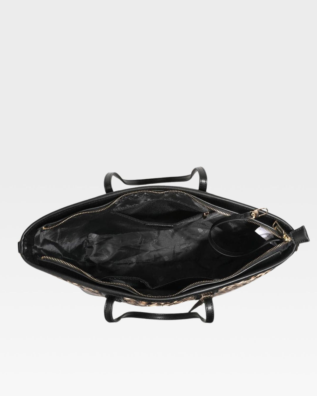 Leopard Print Tote Bag in Brown