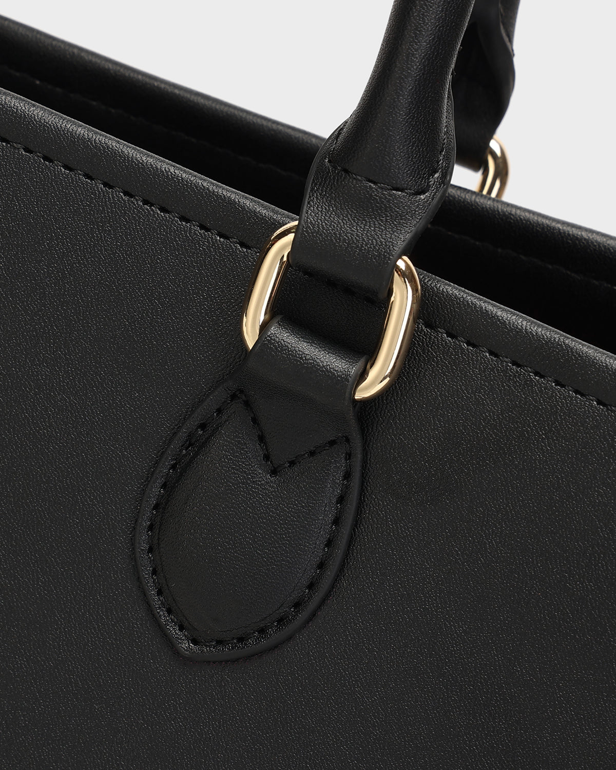 Lisse Mini Tote Bag in Black & Red