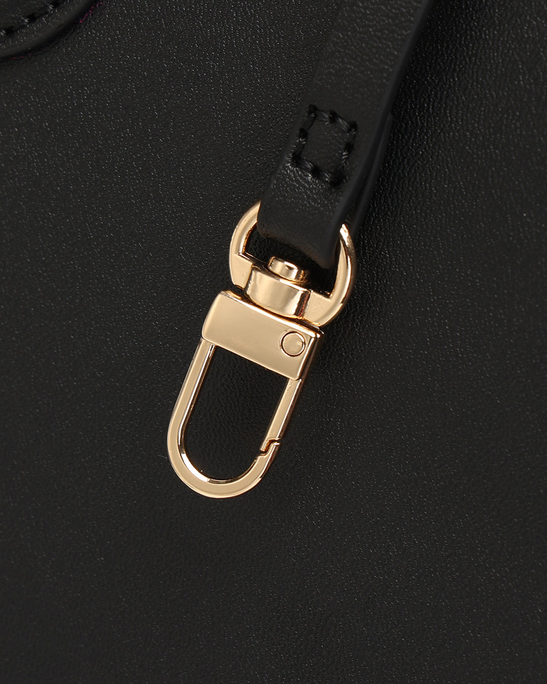 Lisse Mini Tote Bag in Black & Red