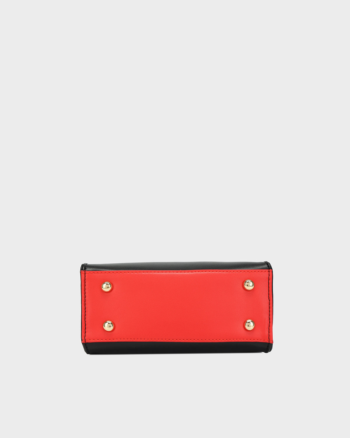 Lisse Mini Tote Bag in Black & Red