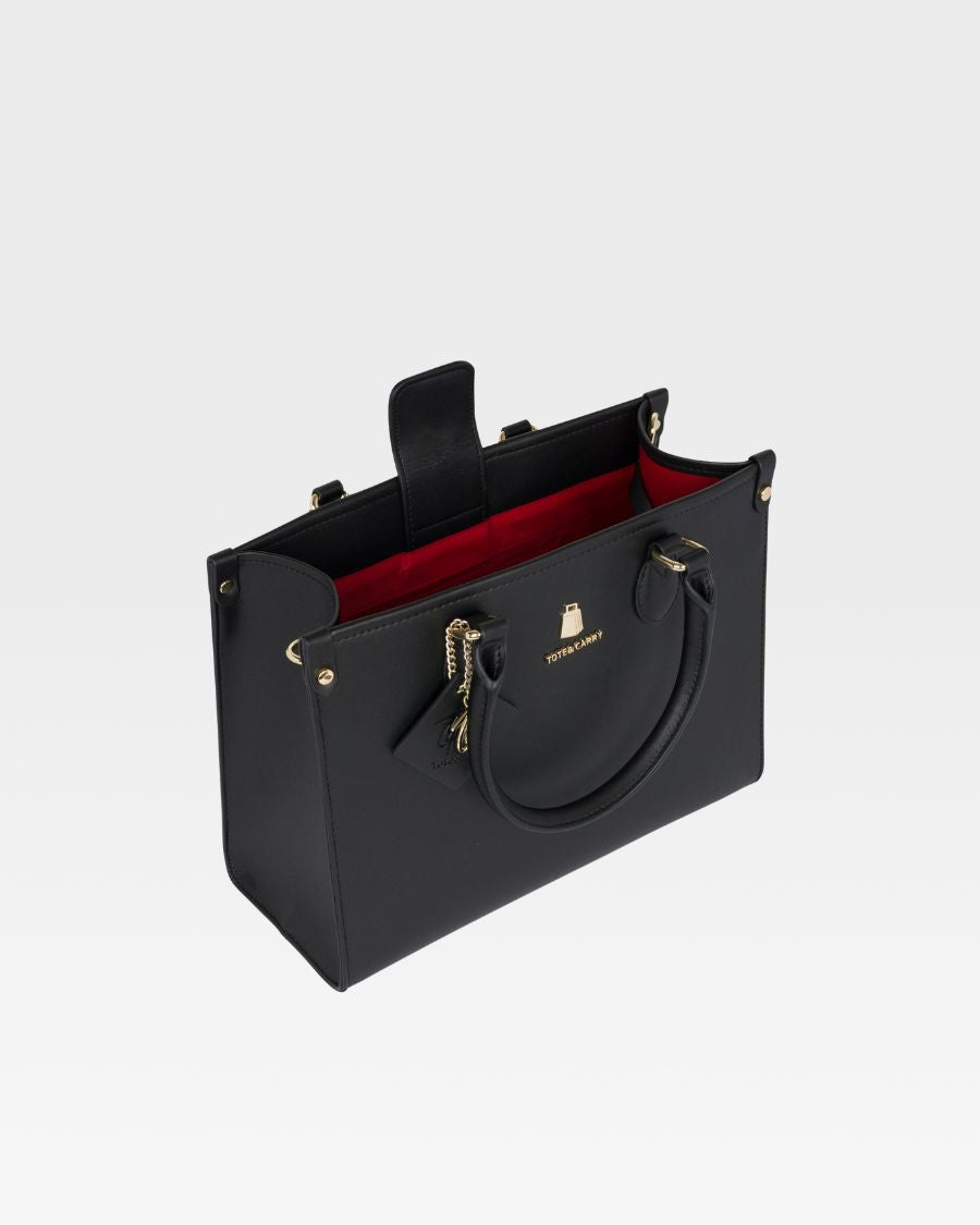 Mini Tote Bag in Black