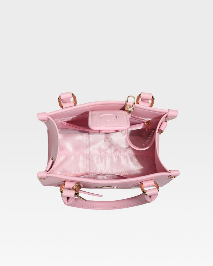Mini Tote Bag in Bubble Gum Pink