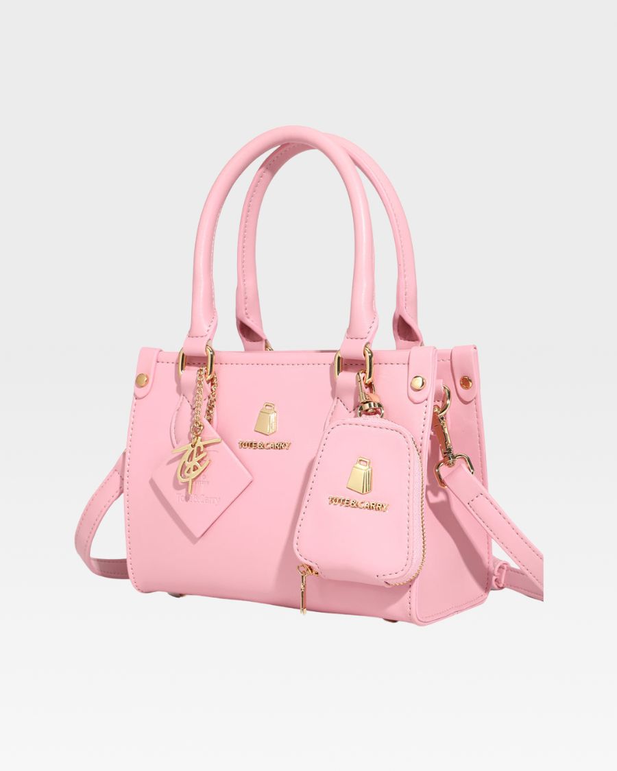 Mini Tote Bag in Bubble Gum Pink
