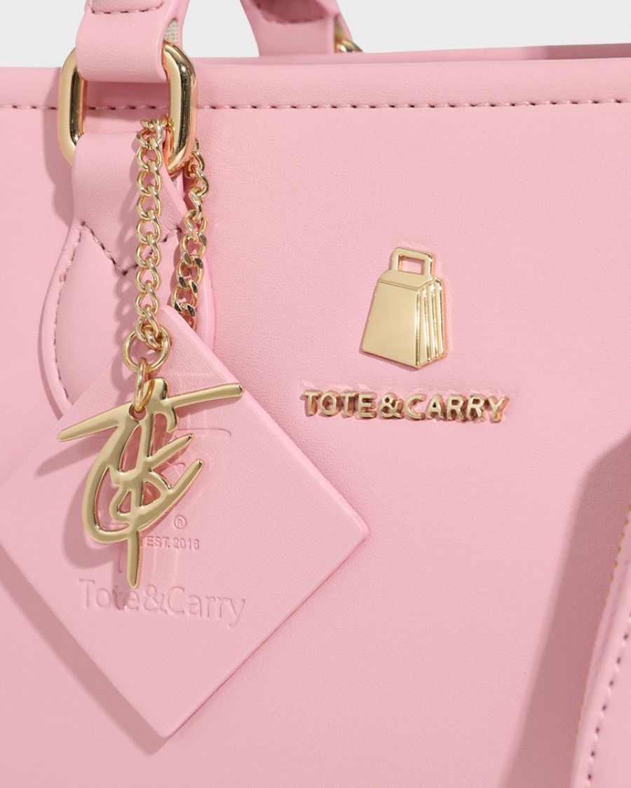 Mini Tote Bag in Bubble Gum Pink