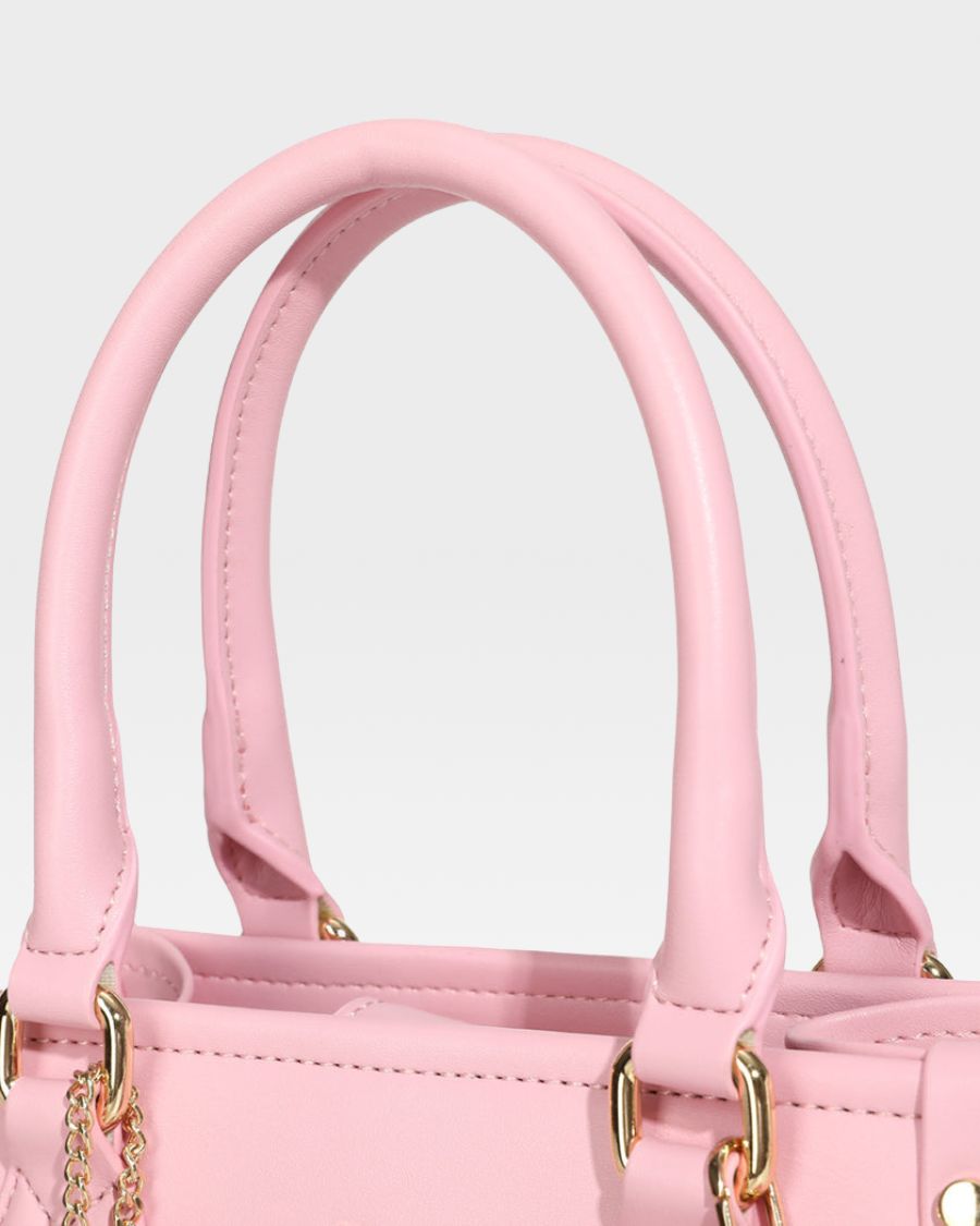 Mini Tote Bag in Bubble Gum Pink