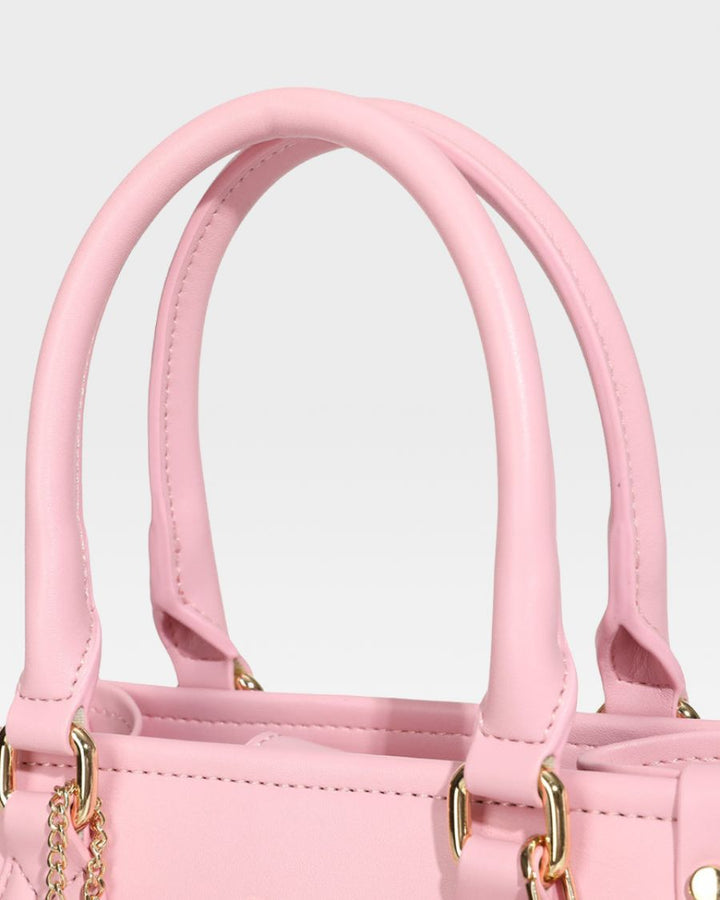 Mini Tote Bag in Bubble Gum Pink