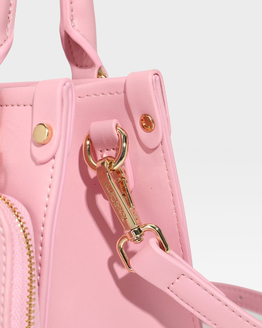 Mini Tote Bag in Bubble Gum Pink