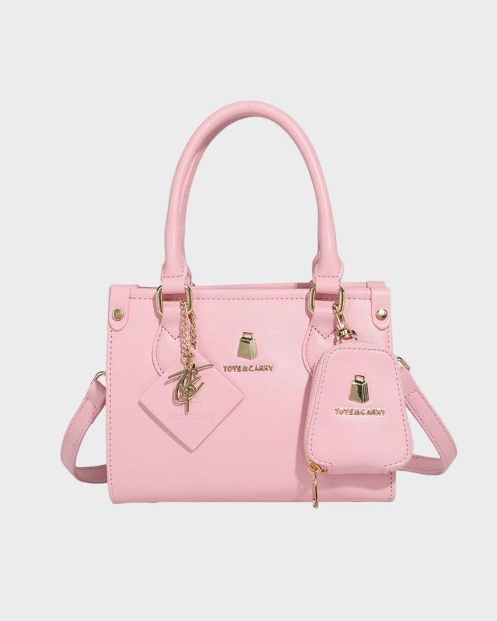 Mini Tote Bag in Bubble Gum Pink